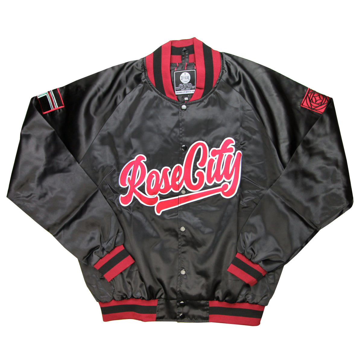 Rose City Satin Jacket – Riveters Merch