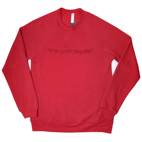 One Goal Beyond Embroidered Crewneck