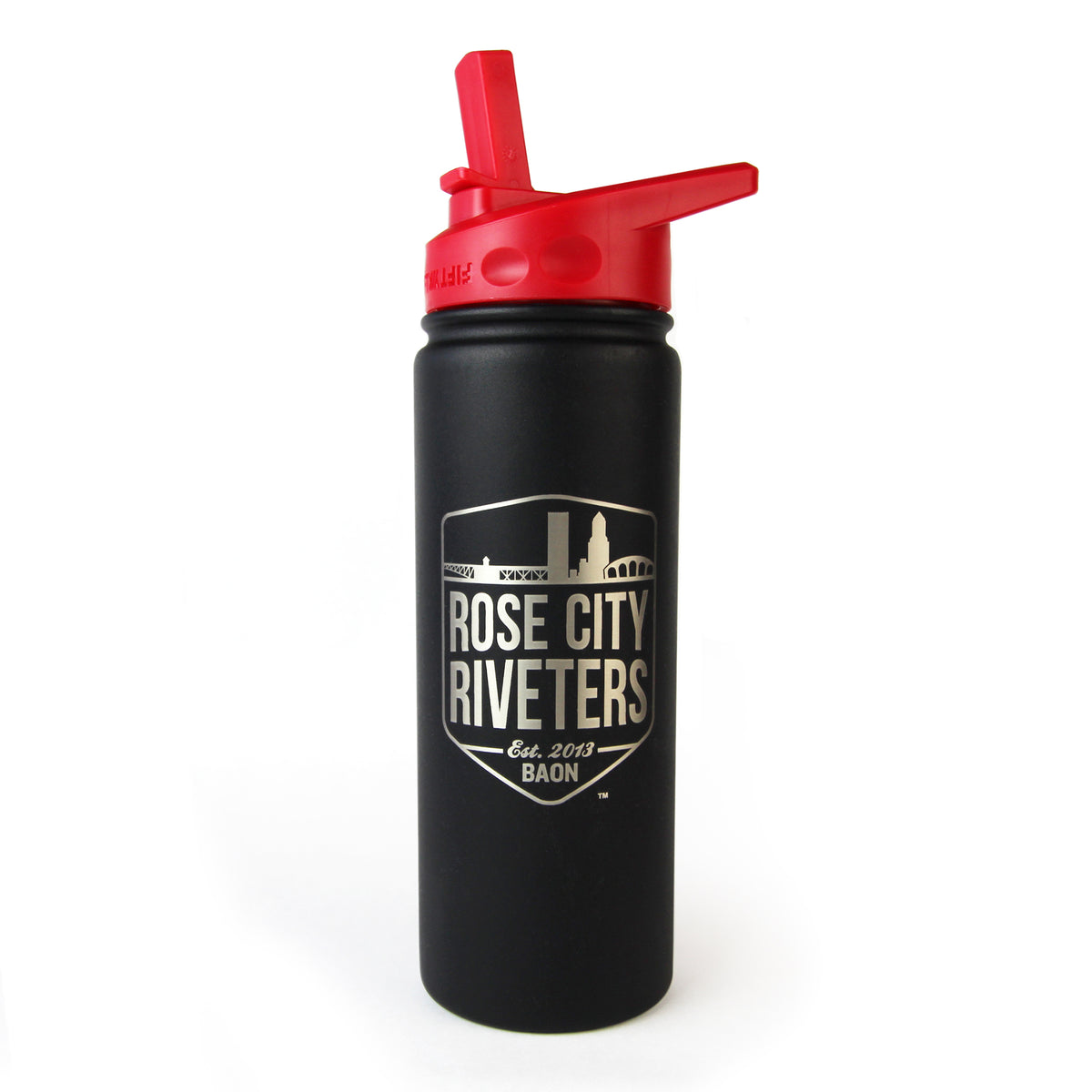 Red Straw Bottle Lid – Riveters Merch
