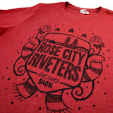 Riveters Sketch Crest Tee