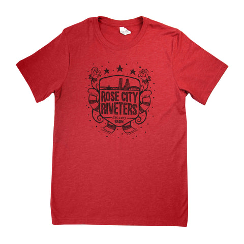 Riveters Sketch Crest Tee